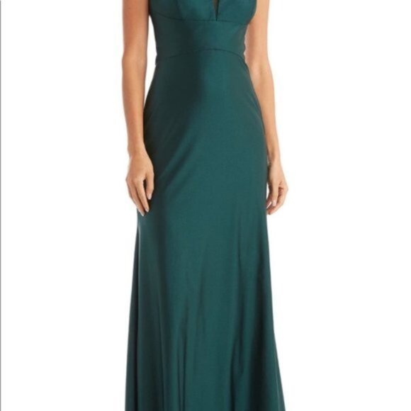 Prom Emerald green gown juniors prom dress 5 - Picture 7 of 7